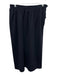 Saint Laurent Rive Gauche Size 44 Navy Blue Wool Side Zip Gathered Midi Skirt Navy Blue / 44