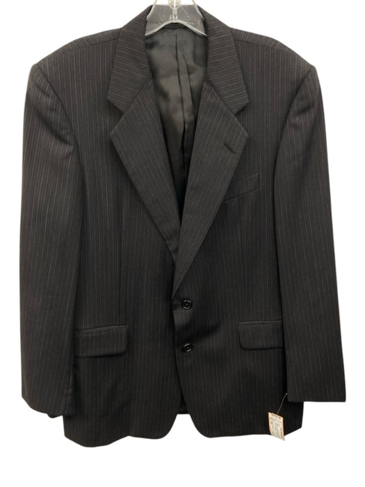 Hickey Freeman Black & Multi Wool Striped 2 Button Men's Blazer Black & Multi / 40R