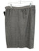 Saint Laurent Rive Gauche Size 44 Black & White Wool Side Zip Chevron Skirt Black & White / 44
