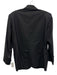 Saint Laurent Rive Gauche Size 44 Black Cotton Long Sleeve Two Button Blazer Black / 44