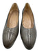 Bruno Magli Shoe Size 9 Gray Leather Almond Toe Perforated Tapered Heel Pumps Gray / 9