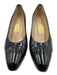 Salvatore Ferragamo Shoe Size 9 Black Patent Leather Almond Toe Pumps Black / 9