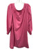 Saint Laurent Rive Gauche Size 44 Pink Cotton Blend Long Sleeve Speckled Dress Pink / 44