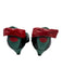 Bruno Magli Shoe Size 9 Black, Green, Red Leather Almond Toe Bow Detail Pumps Black, Green, Red / 9