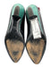 Bruno Magli Shoe Size 9 Black, Green, Red Leather Almond Toe Bow Detail Pumps Black, Green, Red / 9