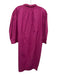 Saint Laurent Rive Gauche Size 42 Magenta Pink Cotton Blend Half Button Dress Magenta Pink / 42