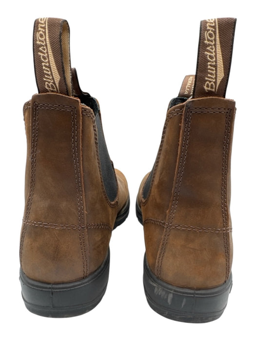 Blundstone Shoe Size 9 Brown Leather Pull Tabs Stretch Panels Ankle Booties Brown / 9