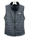 The North Face Size M Gray & Black Polyester Quilted Sleeveless Zip Puffer Vest Gray & Black / M