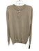 Elk Head Size XL Cotton & Merino Wool 1/4 Button Henley Rib Knit Sweater Top XL