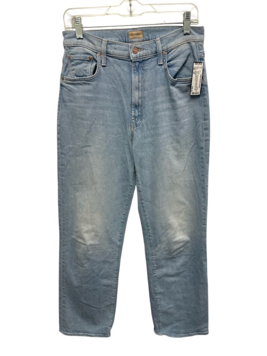 Mother Size 29 Light Wash Cotton Denim High Rise Whiskering Pockets Jeans Light Wash / 29
