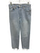 RE/DONE Size 29 Light Wash Cotton Denim High Rise Whiskering Tapered Jeans Light Wash / 29