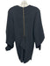 Roland Mouret Size 8 Black Viscose Blend Long Sleeve Pierced Detail V Neck Dress Black / 8