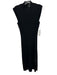 Nicole Miller Collection Size Medium Black Viscose Blend Cap Sleeve Ribbed Dress Black / Medium