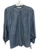 Doen Size Medium Medium Wash Cotton Chambray Button Front Gathered Top Medium Wash / Medium