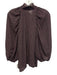 Frame Size Large Black, Red, White Silk Long puff sleeve Hearts Ruffles Top Black, Red, White / Large