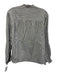 Isabel Marant Etoile Size 42 Gray Cotton Long Sleeve Striped Half Button Top Gray / 42