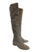 Stuart Weitzman Shoe Size 10.5 Taupe Gray Suede leather Almond Toe Elastic Boots Taupe Gray / 10.5