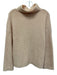 Vince Size Large Light Pink Wool Blend Long Sleeve Crochet Knit Sweater Light Pink / Large