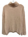 Vince Size Large Light Pink Wool Blend Long Sleeve Crochet Knit Sweater Light Pink / Large