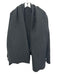 ALLSAINTS Size Large Black Wool Blend Long Sleeve Ribbed Open Front Sweater Black / Large