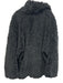 Stand Studio Size Est L Black Polyester Long Sleeve Faux Shearling Lapel Jacket Black / Est L