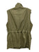 Rag & Bone Jean Size Large Olive Green Cupro Button Front Cargo Pockets Vest Olive Green / Large