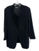 Marella Size Est L Black Long Sleeve One Button Satin Trim Blazer Jacket Black / Est L