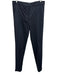 Tibi Size 8 Navy Blue Viscose Blend High Rise Twill Pockets Zip Leg Pants Navy Blue / 8