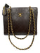 Chanel Chocolate Brown Leather Quilted Gold Chain Shoulder Bag Bag Chocolate Brown / S/M