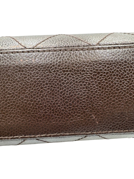 Chanel Chocolate Brown Leather Quilted Gold Chain Shoulder Bag Bag Chocolate Brown / S/M