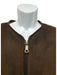 Purdey Size Est L Brown Leather Solid Fur Lining Men's Vest Brown / Est L