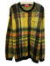 supreme Size L Yellow & Green Synthetic Plaid Crew Neck Men's Sweater Yellow & Green / L