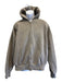 Essentials Size L Gray Cotton Blend Solid Zip UP Hoodie Men's Jacket Gray / L