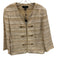 St. John Size 16 Butterscotch Wool, Rayon, & Cotton Hook & Eye Jacket Butterscotch / 16