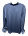 Vince Size XS Slate Blue Silk Long Sleeve Split V neckline Top Slate Blue / XS