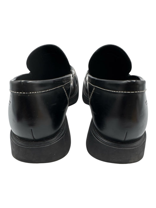 Vagabond Shoe Size 38 Black & White Leather Square Toe Low Heel Slip On Loafers Black & White / 38