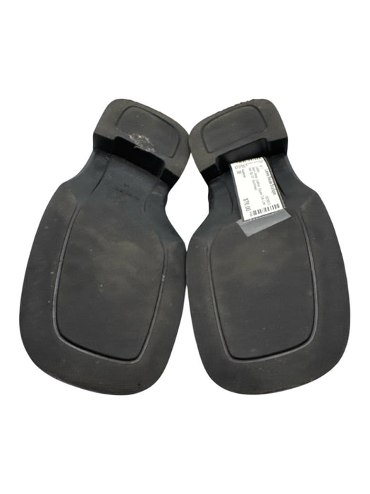 Vagabond Shoe Size 38 Black & White Leather Square Toe Low Heel Slip On Loafers Black & White / 38