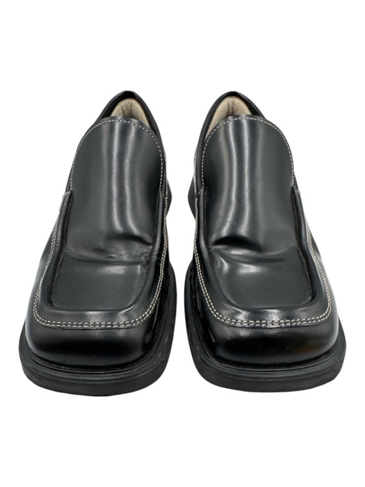 Vagabond Shoe Size 38 Black & White Leather Square Toe Low Heel Slip On Loafers Black & White / 38