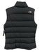The North Face Size M Black Polyester Goose Down Puffer Sleevless ruffle Vest Black / M