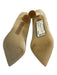 Sam Edelman Shoe Size 7 Beige Suede Pointed Toe Logo Mid Heel Pumps Beige / 7