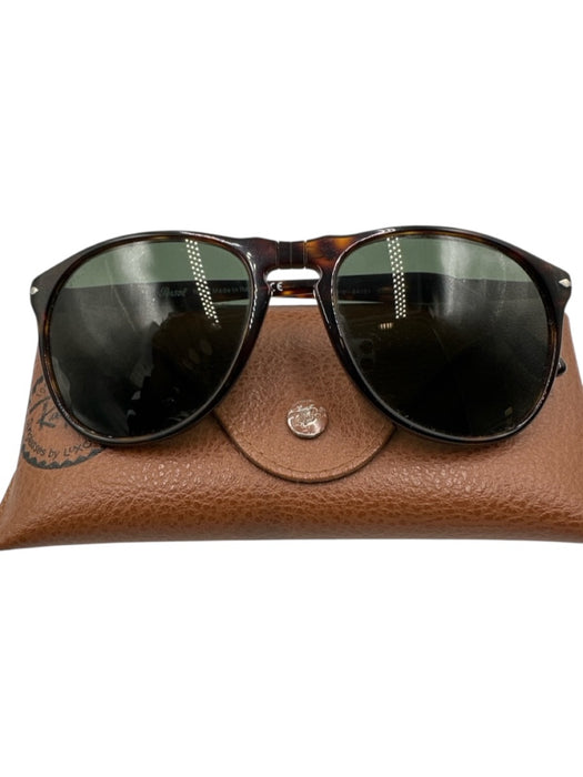 Persol Brown & Black Acetate tinted lens Tortoise Sunglasses Brown & Black