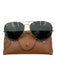 RayBan Gold & Black Gold Tone Metal frames Polarized case incl Sunglasses Gold & Black