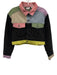 Ragged Jeans Size XS Black, Pink & Blue Cotton Denim Color Block Paneled Jacket Black, Pink & Blue / XS