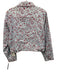 VOW Size 10 Light Blue & Red Cotton Paneled Cherub Silver Buttons Jacket Light Blue & Red / 10