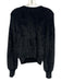 Z Supply Size S Black Nylon & Polyester Rib Knit Long Balloon Sleeve Sweater Black / S