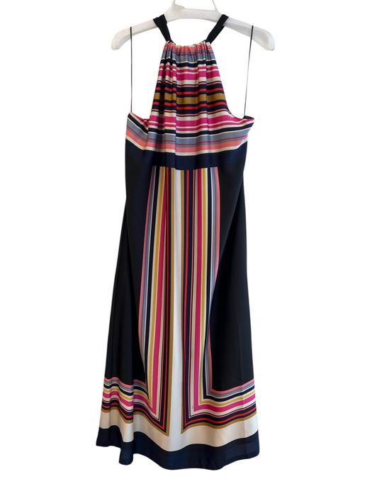Trina Turk Size XL Black & Multi Polyester Sleeveless 2 Piece Set Maxi Dress Black & Multi / XL