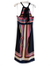 Trina Turk Size XL Black & Multi Polyester Sleeveless 2 Piece Set Maxi Dress Black & Multi / XL