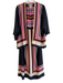 Trina Turk Size XL Black & Multi Polyester Sleeveless 2 Piece Set Maxi Dress Black & Multi / XL