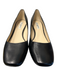 Karl Lagerfeld Shoe Size 8.5 Black Leather Square Toe Block Heel Pump Shoes Black / 8.5