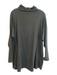Eileen Fisher Size Large Black Tencel Blend Turtle Neck Long Sleeve Tunic Top Black / Large
